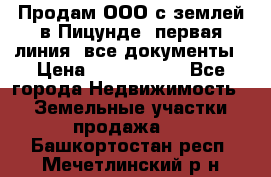 Продам ООО с землей в Пицунде, первая линия, все документы › Цена ­ 9 000 000 - Все города Недвижимость » Земельные участки продажа   . Башкортостан респ.,Мечетлинский р-н